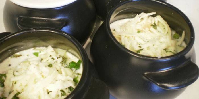 Pots avant la cuisson