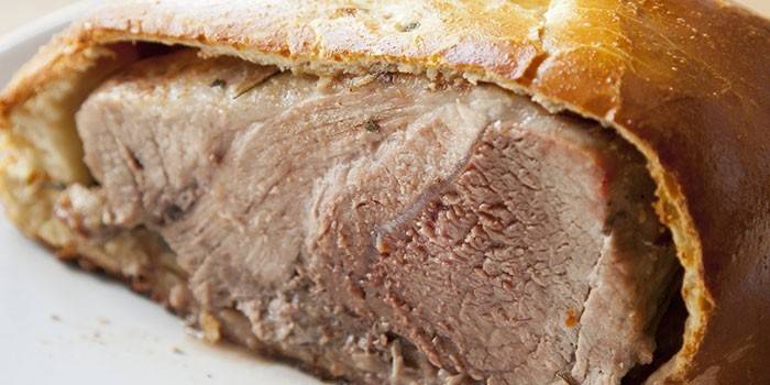 Carne clássica na massa