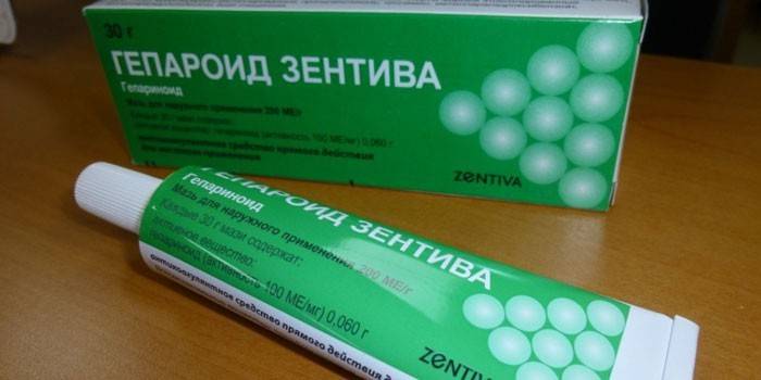 Zentiva heparoid kenőcs a csomagolásban