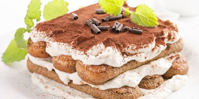 Selbst gemachter Tiramisukuchen
