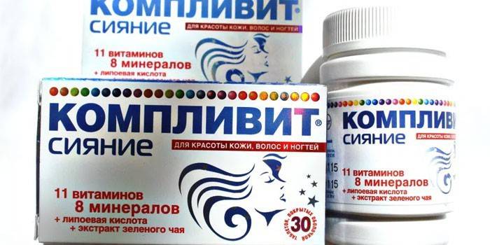 Vitaminele Complivit Shine în pachet