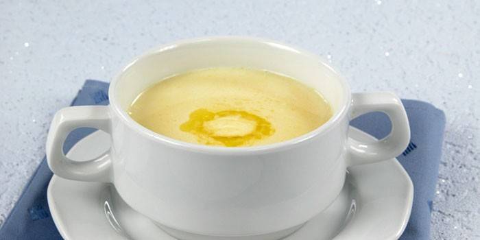 Súp sữa bí ngô với bún