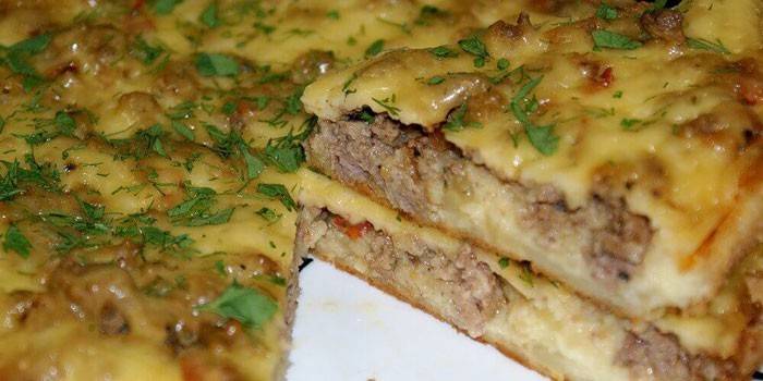 Casserole de pommes de terre à la viande hachée