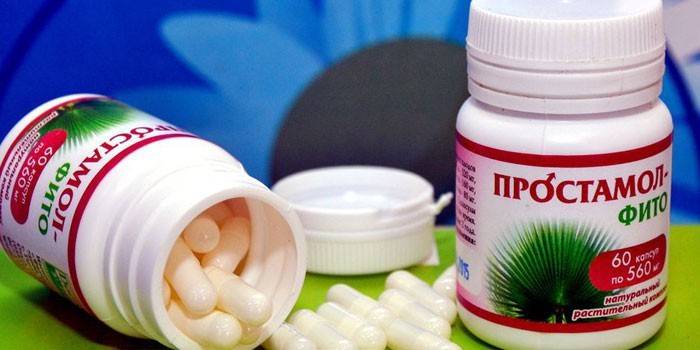 Capsule Prostamol Fito în borcane