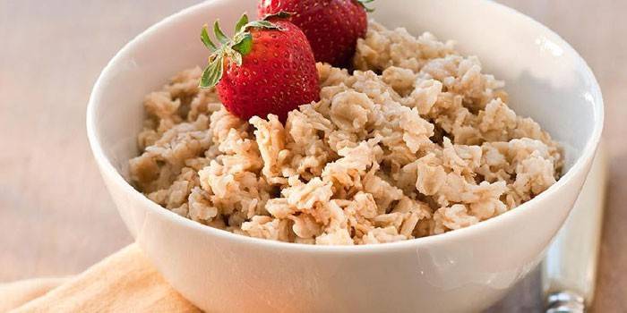 Gruau aux fraises