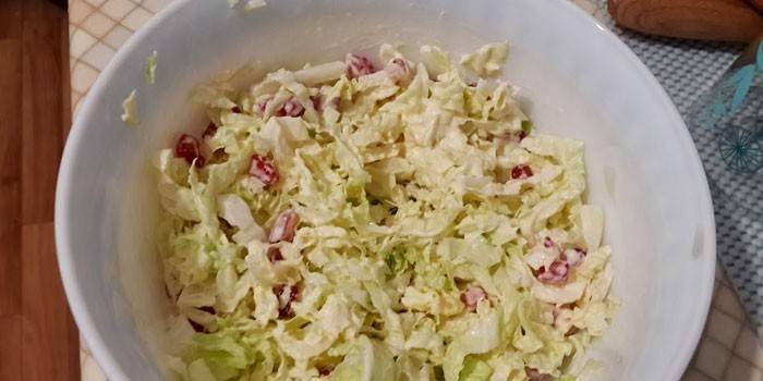 Pekingin kaalisalaatti granaattiomena