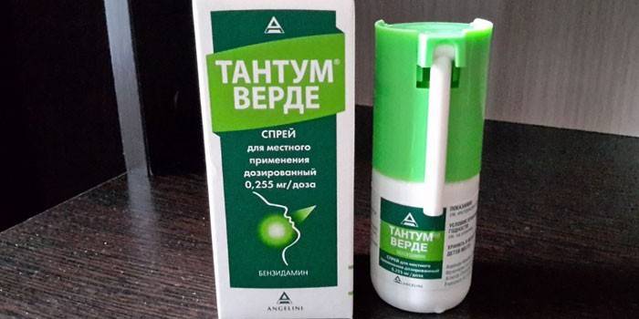 Tantum Verde spray și ambalare