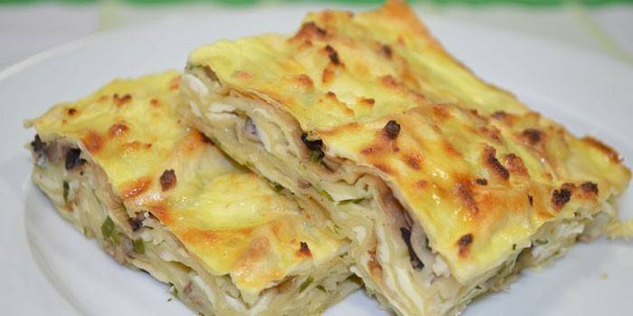 Muffin Pie Mit Pilzen
