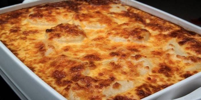 Casserole de pommes de terre râpées et viande hachée