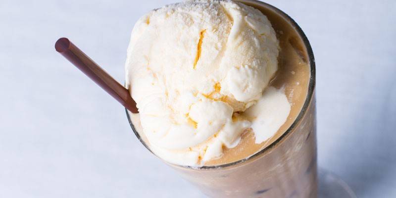 Frappe with ice cream