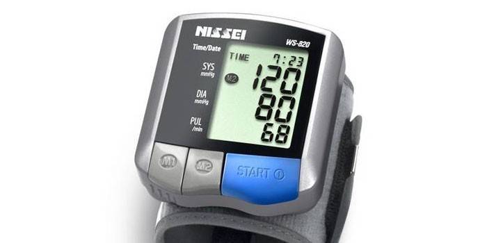 Medidor de pressão de pulso automático Nissei WS-820