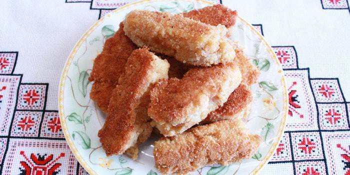 Bâtonnets de crabe frits au fromage