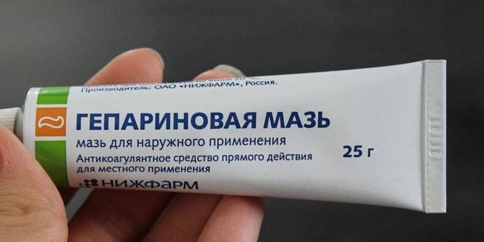 Heparin kenőcs