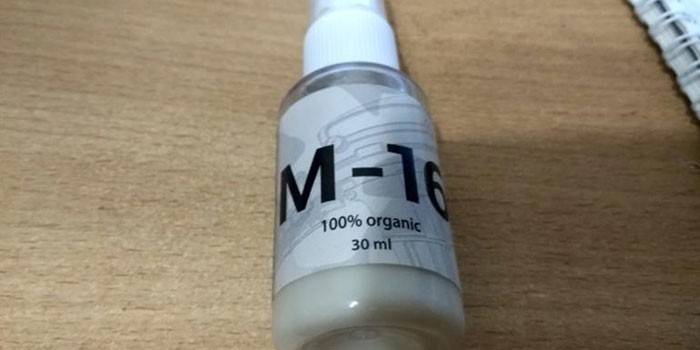 A droga M-16 em um spray