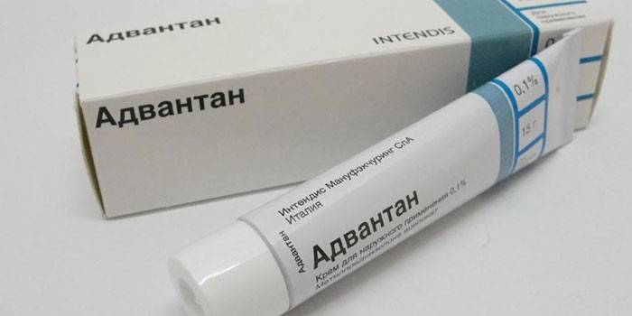 Advantan pomada no pacote