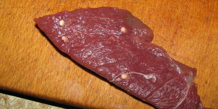 Trikiinoosilla tartunnan saanut naudanliha