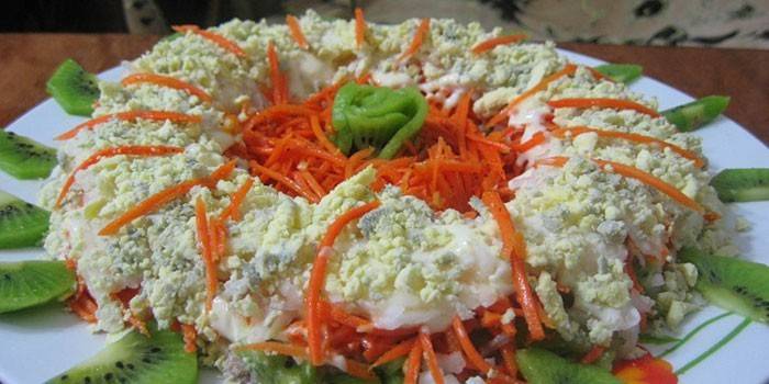 Insalata con Kiwi e Carota Coreana Tenerezza