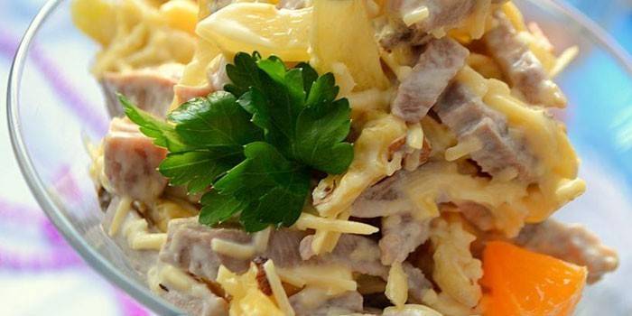 Salade Au Fromage À La Langue Aux Agrumes