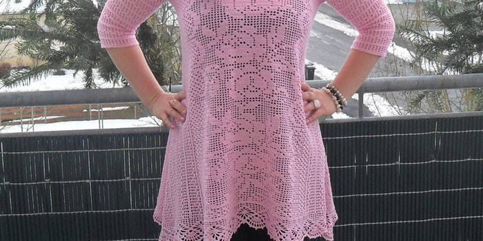 Boho dantel tunik