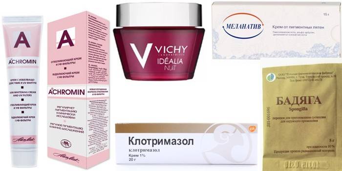 Bieliace krémy
