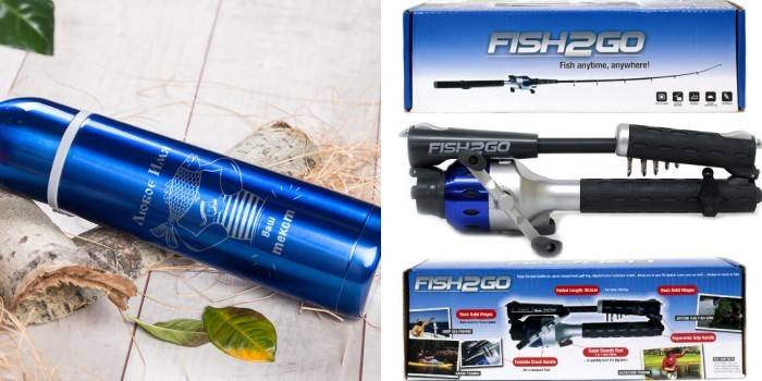 Jumalan nimeltään termoskalastaja ja taittuva kalasauva Fish2Go