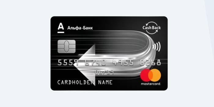 Carte de remboursement de crédit Alfa-Bank