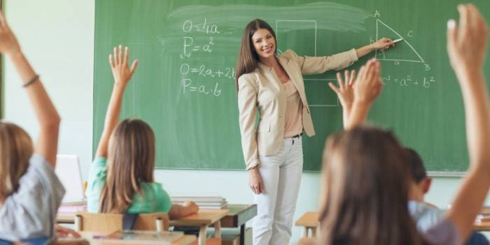 Enseignant en classe