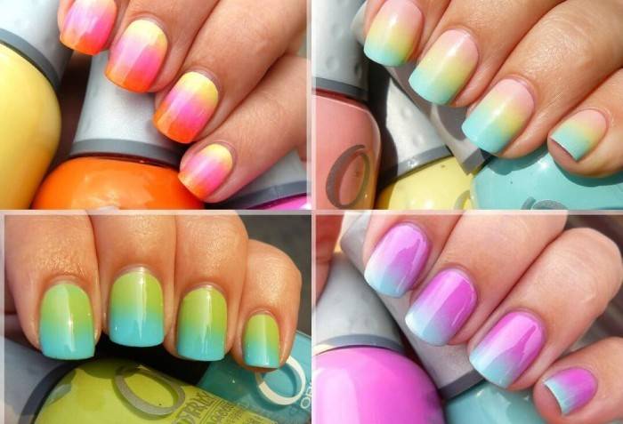 Các loại ombre trên móng tay