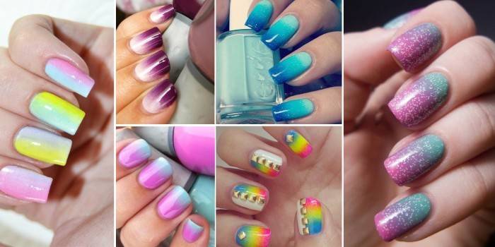 Sơn gel ombre