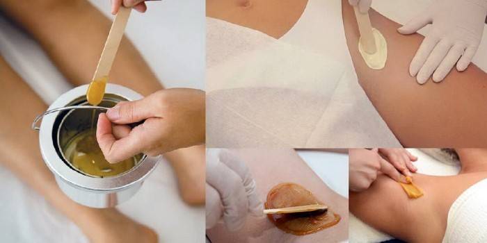 Application de cire chaude