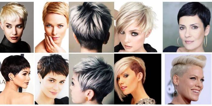 Options de coupe de cheveux Pixie