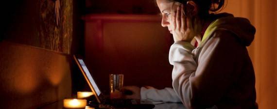 Girl at the computer