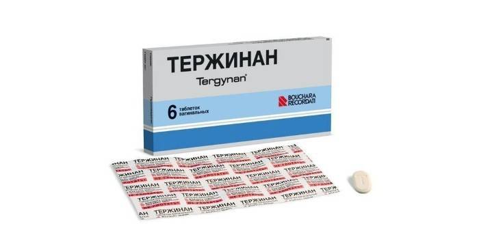 Makšties tabletės Terzhinan