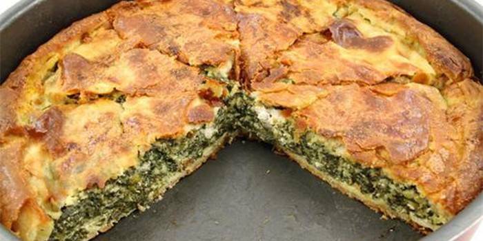 Eierkuchen mit Frühlingszwiebeln