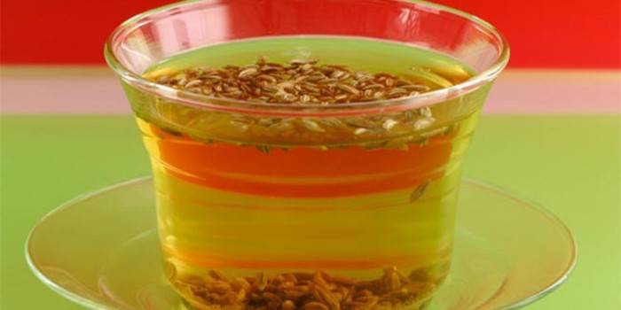 Một chén với một hạt của thì là