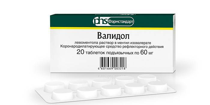 Validol Pills in Packung
