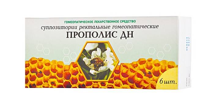 Πρωκτικά υποθέματα Propolis DN στη συσκευασία