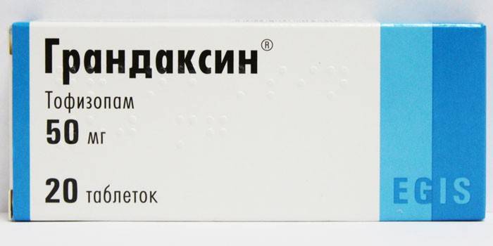 Grandaxin tabletleri pakette