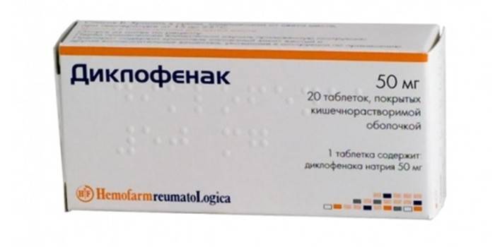 Diklofenako tabletės