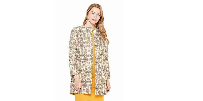 Момиче в жакардово лятно палто 1001 DRESS