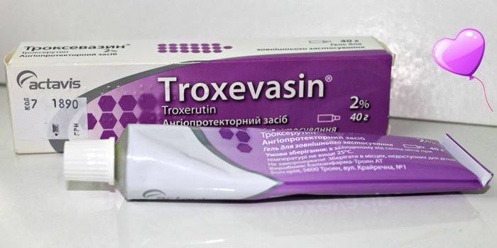 Troxevasin gelis tūbelėje