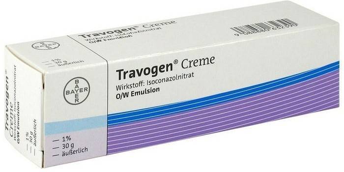 Kremas Travogen pakuotėje