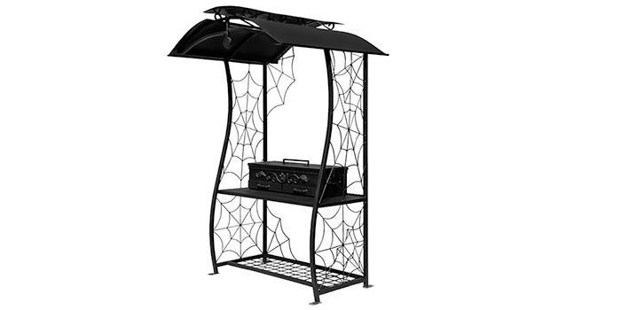 Smedet brazier med et polycarbonattak STAL Grotto