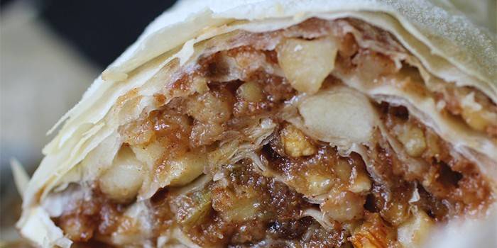 Strudel de maçã filo