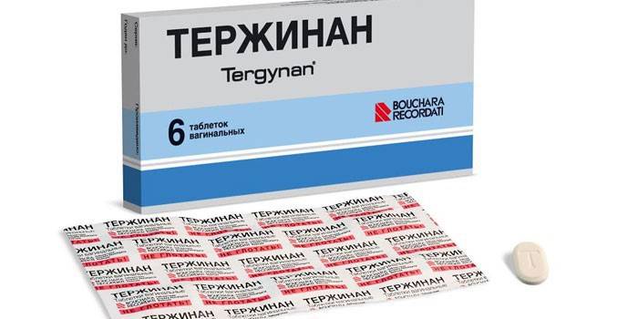 Pachet cu tablete vaginale Terzhinan