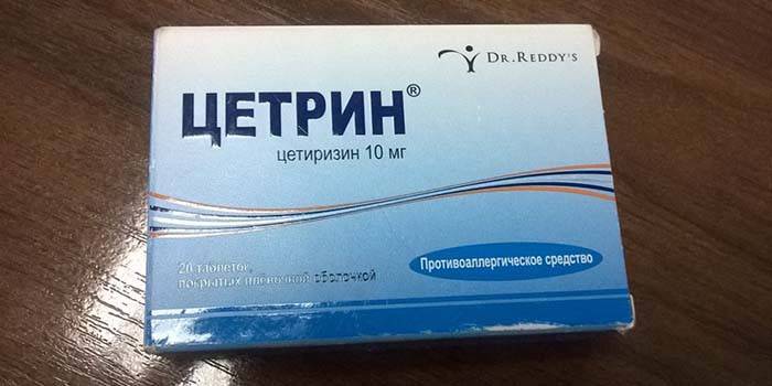 Cetrin tabletlerini paketleme
