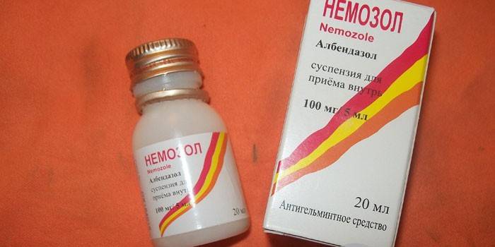 Suspension Nemozole en bouteille