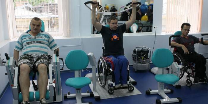 Pacienti rehabilitācijas nodarbībās