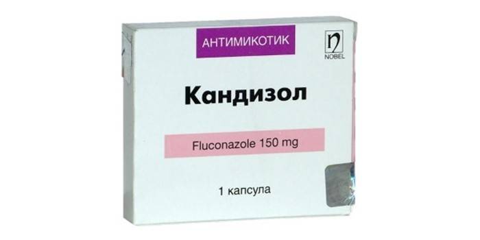 „Candisol“ kapsulė pakuotėje
