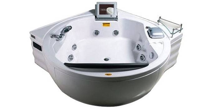 Vasca idromassaggio rotonda ad angolo con TV APPOLLO AT-0935B
